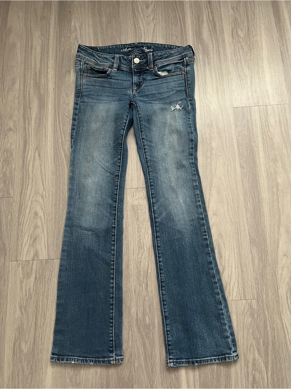 American Eagle Women’s Slim Boot Jeans Size 4 Regular Stretch Medium Wash